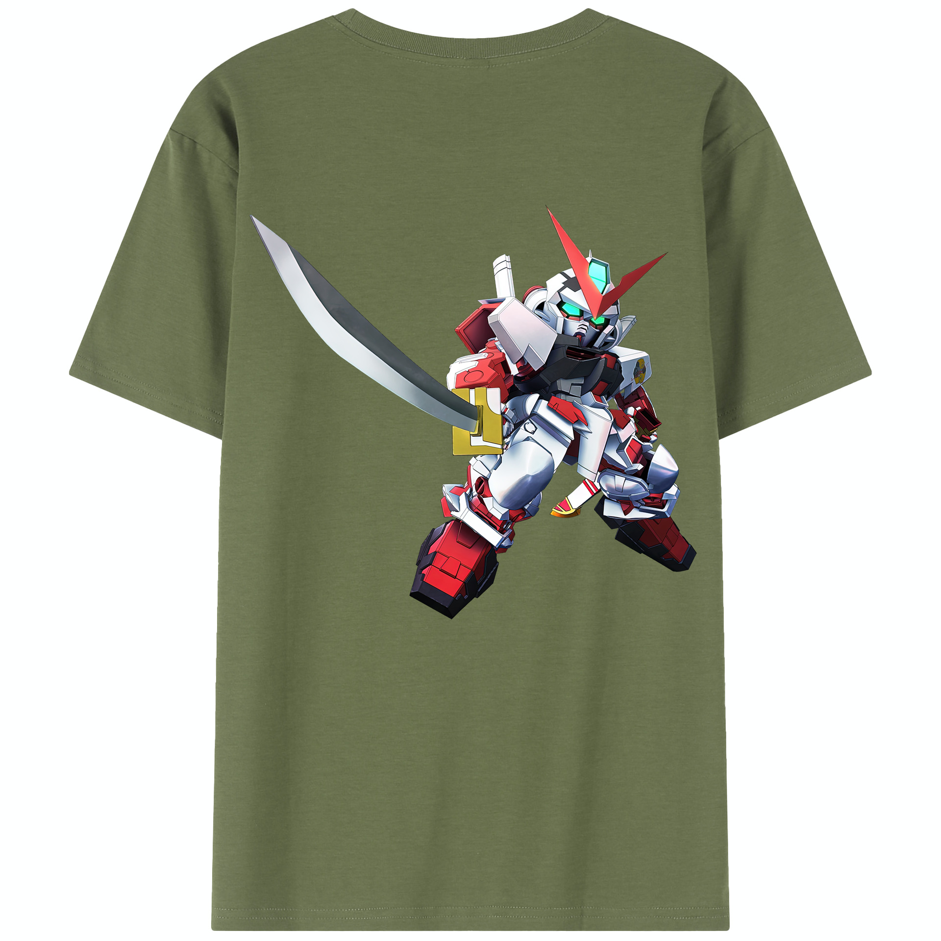 （画像用） 機動戦士ガンダム Mobile Suit Gundam 綿100％半袖Tシャツ（背面プリント）